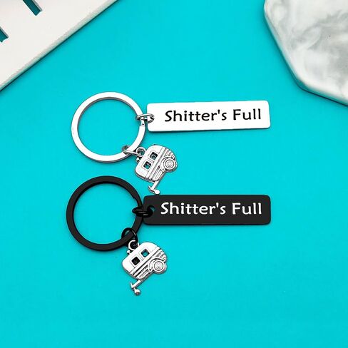Camping Accessories for Travel Camper Keychain Trailer Shitter's Full Camping Keychain RV Camper Gifts Christmas Birthday Vacation Gift Camping Gifts for Men Women in Saudi Arabia