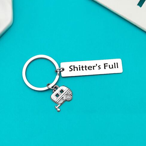 Camping Accessories for Travel Camper Keychain Trailer Shitter's Full Camping Keychain RV Camper Gifts Christmas Birthday Vacation Gift Camping Gifts for Men Women in Saudi Arabia