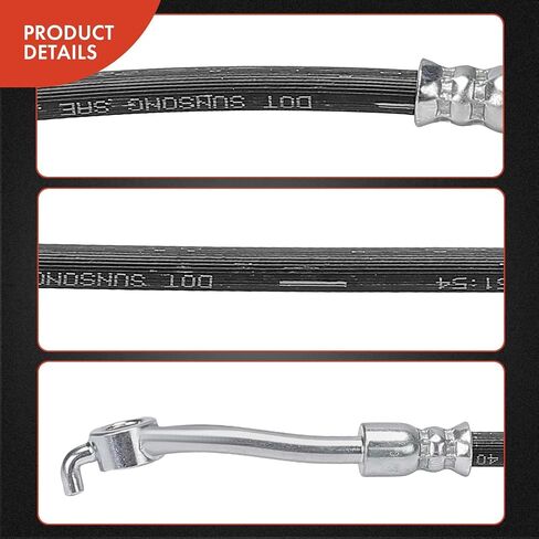 A-Premium Rear Driver Side Brake Hydraulic Hose Compatible with Select Hyundai, Kia Models - Accent 2018-2022, Rio 2017-2023 - Replace# 58737H8300 in Saudi Arabia
