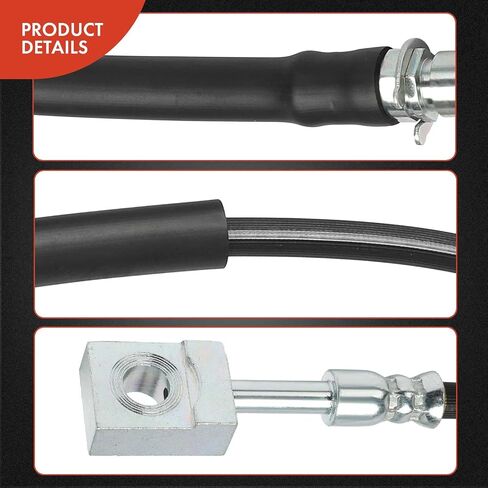 A-Premium Rear Driver and Passenger Side Brake Hydraulic Hose Compatible with Select Chevrolet and GMC Models - C5500 Kodiak, C5500 Topkick, 2003-2009 (Pack of 2) in Saudi Arabia