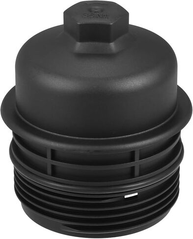 Oil Engine Filter Housing Cap Cover No.26350-3C701 - Car Oil Filter Housing Cap - for Hyundai Palisade 2020-2023 DOHC Plastic Black - 1 Pc in Saudi Arabia
