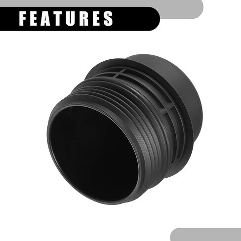 Oil Engine Filter Housing Cap Cover No.26350-3C701 - Car Oil Filter Housing Cap - for Hyundai Palisade 2020-2023 DOHC Plastic Black - 1 Pc in Saudi Arabia