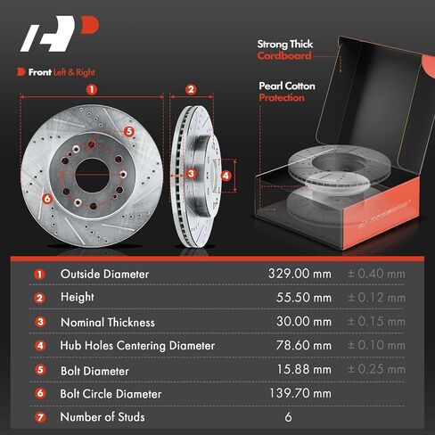 A-Premium Front and Rear Disc Brake Rotors and Drum Kit Compatible with Select Chevrolet and GMC Models - Silverado 1500 2005-2008, Sierra 1500 2005-2008, 4 Pcs in Saudi Arabia