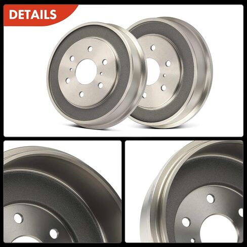 A-Premium Front and Rear Disc Brake Rotors and Drum Kit Compatible with Select Chevrolet and GMC Models - Silverado 1500 2005-2008, Sierra 1500 2005-2008, 4 Pcs in Saudi Arabia