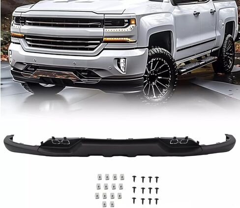 Front Bumper Valance For 2016-2019 Chevy Silverado 1500 W/Tow Hook Holes W/O Z71 in Saudi Arabia