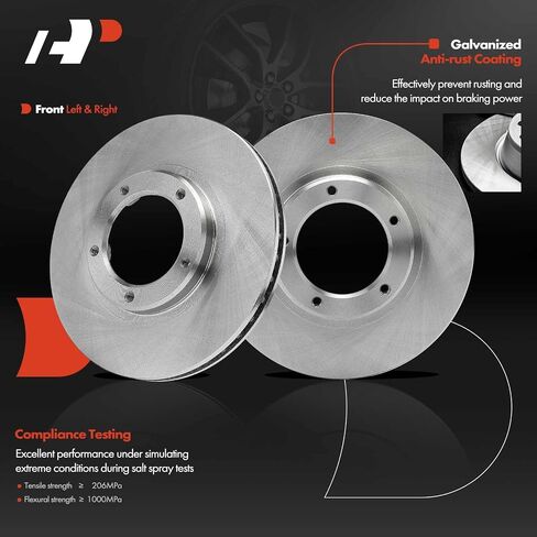 A-Premium 11.69 inch (297mm) Front Vented Disc Brake Rotors Compatible with Select Toyota Models - Tacoma 1995-2004, 4Runner 1996-2002, 2-PC Set in Saudi Arabia