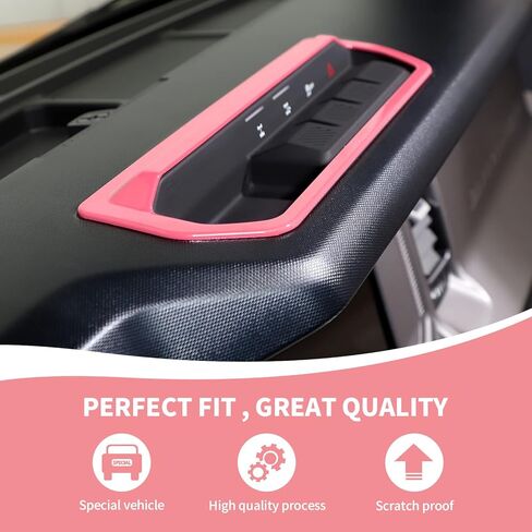 Differential Control Panel Trim Cover Compatible with 2021-2025 Ford Bronco Interior Accessories Pink in Saudi Arabia