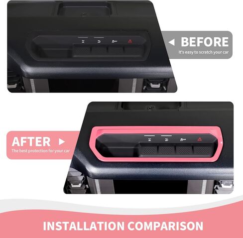 Differential Control Panel Trim Cover Compatible with 2021-2025 Ford Bronco Interior Accessories Pink in Saudi Arabia