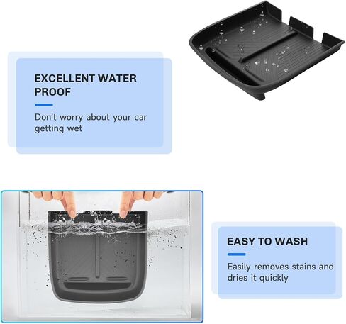 SXCY for 2024 2025 Rivian R1T/R1S Accessories 2022-2025 R1T/R1S Wireless Charging Protective Mats 2024 2025 R1T/R1S Center Console Inserts Liner Anti-Slip Anti-Dust Waterproof Mats in Kuwait