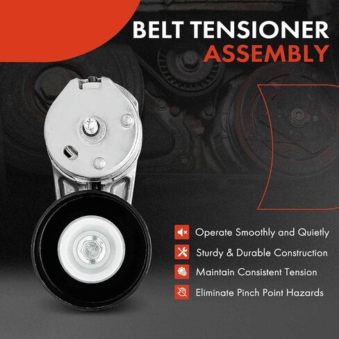 A-Premium Belt Tensioner Assembly with Pulley Compatible with Land Rover Range Rover Sport 2010-2012, Discovery 2014-2017, LR4 2010-2011/2014-2016, 3.0L 5.0L, Replace# APV3454, 534035810 in Saudi Arabia