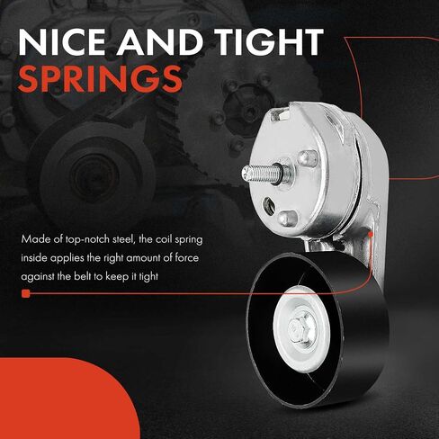 A-Premium Belt Tensioner Assembly with Pulley Compatible with Land Rover Range Rover Sport 2010-2012, Discovery 2014-2017, LR4 2010-2011/2014-2016, 3.0L 5.0L, Replace# APV3454, 534035810 in Saudi Arabia