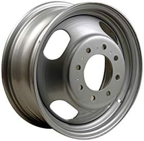 Steel Wheel - 16 x 6.5 Inch - 4 Slot - Dull Silver - Compatible with 2006-2019 GMC Savana 3500 in Saudi Arabia