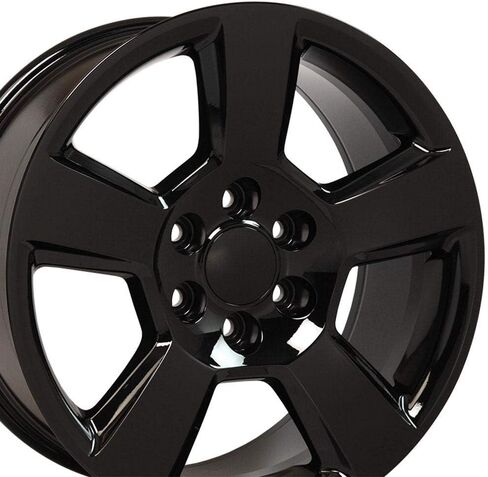 OE Wheels CV76 20 Inch Rim Fits Tahoe Style 6x139.7 20x9 Gloss Black - Hollander 5652 (1) in Saudi Arabia