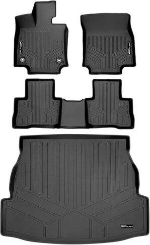 SMARTLINER All Weather Custom Fit Floor Mats 2 Rows and Cargo Liner Set Compatible with 2019-2025 Toyota RAV4 in Saudi Arabia