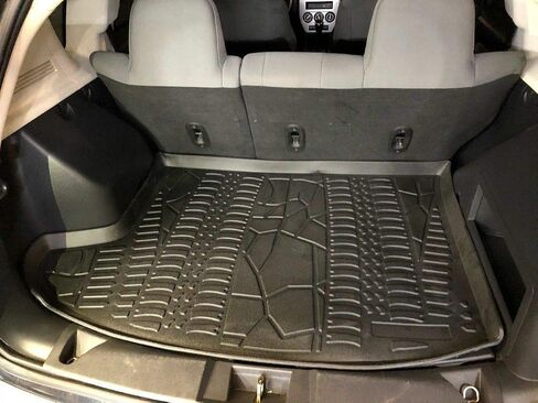 Cargo Liner - Trunk Mat for Jeep Compass 2007-2017 – Weather-Resistant Trunk Mats for Cars with Raised Lip – Non-Slip Car Trunk Mat Rubber – Easy to Install – Laser Pre-Cut Design in Saudi Arabia