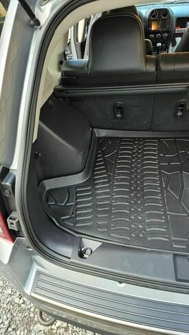 Cargo Liner - Trunk Mat for Jeep Compass 2007-2017 – Weather-Resistant Trunk Mats for Cars with Raised Lip – Non-Slip Car Trunk Mat Rubber – Easy to Install – Laser Pre-Cut Design in Saudi Arabia