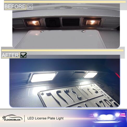 مجموعة مصابيح لوحة الترخيص LED لـ 2019-2025 Nissan Altima Versa Sentra Rogue، مجموعة مصابيح LED بديلة 6000K زينون بيضاء خالية من الأخطاء in Saudi Arabia