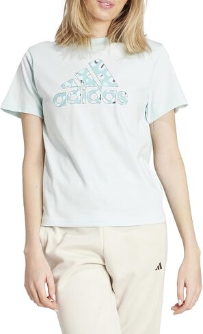 تي شيرت نسائي برسومات حيوانات من adidas بأكمام قصيرة in Kuwait