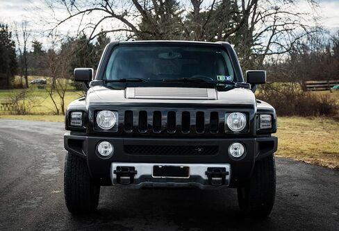 iJDMTOY Euro Black-Out Interior Clear Lens White LED Halo Driving Light/Amber Sequential Blink LED Front Turn Signal Light Assembly, Compatible with 2006-2010 Hummer H3/H3T in Saudi Arabia