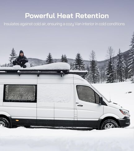 Extra-Thick Rear Door Window Covers(Pair) for Ram Promaster,2014-2025,Cold Weather Essentials,Magnetic Direct Fit,Insulated,Privacy Screened Van Accessories, AllSeasonGuard Pro in Saudi Arabia