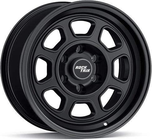 عجلة RockTrix RT119 مقاس 17 بوصة متوافقة مع 2009-2024 Ford F150، وعجلات 17x9 6x135 (إزاحة 12 مم، مساحة خلفية 4.5 بوصة) تجويف 87.1 مم، عجلات رمادية معدنية، تناسب أيضًا إطارات برونكو رابتور 2022+ in Kuwait