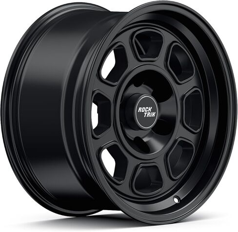 عجلة RockTrix RT119 مقاس 17 بوصة متوافقة مع 2009-2024 Ford F150، وعجلات 17x9 6x135 (إزاحة 12 مم، مساحة خلفية 4.5 بوصة) تجويف 87.1 مم، عجلات رمادية معدنية، تناسب أيضًا إطارات برونكو رابتور 2022+ in Kuwait