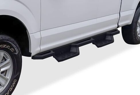 APS الفولاذ المقاوم للصدأ 6.5 بوصة Nerf Bars جيب خطوات مربعة أنبوب الروك الحرس متوافق مع Ford F150 Super Cab & 17-25 F250 15-25 in Saudi Arabia