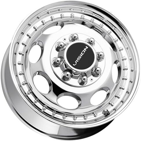 Vision 181 Hauler أمامي مزدوج 17x6.5 8x6.5 بوصة حافة عجلة كروم 17 بوصة in Saudi Arabia