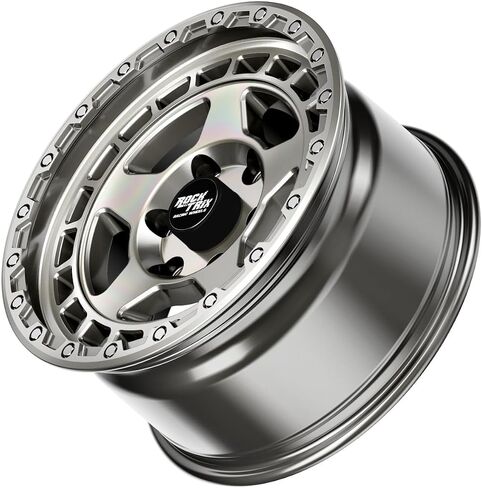 RockTrix RT115 17 inch Wheel Compatible with 2001+ Toyota Tacoma 6x5.5" (6x139.7) Bolt Pattern, 17x9 (-12mm Offset), 106.1mm Bore, Matte Black, Also fits 2002+ 4Runner, FJ Cruiser, 99-06 Tundra in Saudi Arabia