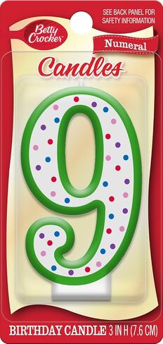 BETTY CROCKER Candle Numeral #9 1 EA in Saudi Arabia