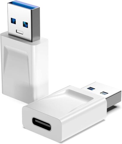 محول USB ذكر إلى USB C 10 حزم، نقل شحن سريع للغاية من USB إلى USB C ووظيفة OTG، محول USB-A إلى USB-C متوافق مع iPhone15 Plus Pro Max/iPad Pro Air 4 Mini 6 أجهزة USB تقريبًا in Kuwait