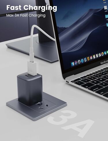 محول USB ذكر إلى USB C 10 حزم، نقل شحن سريع للغاية من USB إلى USB C ووظيفة OTG، محول USB-A إلى USB-C متوافق مع iPhone15 Plus Pro Max/iPad Pro Air 4 Mini 6 أجهزة USB تقريبًا in Kuwait
