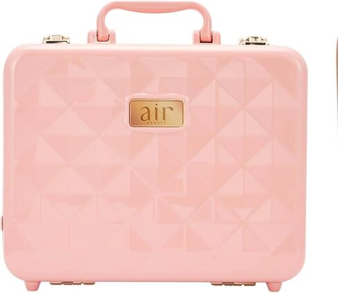 Air Makeup Beauty Box - Makeup Bag with LED Lighted Mirror, Professional Mini/Large Cosmetic Organizer - Portable Vanity & Makeup Case for Travel (Beauty Box, Blush Pink) in Saudi Arabia