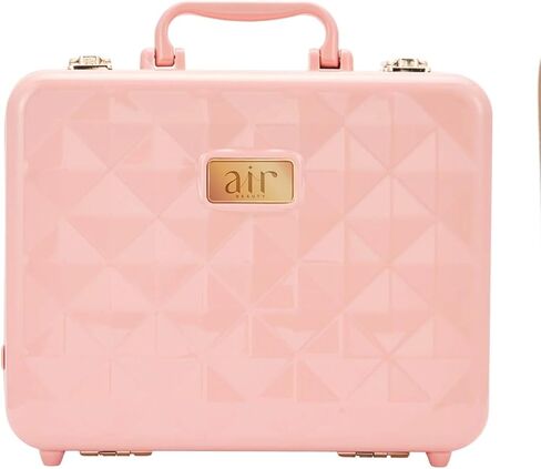 Air Makeup Beauty Box - Makeup Bag with LED Lighted Mirror, Professional Mini/Large Cosmetic Organizer - Portable Vanity & Makeup Case for Travel (Beauty Box, Blush Pink) in Saudi Arabia