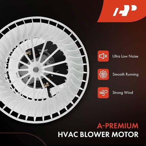 محرك منفاخ ومقاوم لسخان HVAC A-Premium متوافق مع مركبات مرسيدس بنز - 300CE 300D 300E 300TD 300TE 400E 500E E300 E320 E420 E500 - الجانب الأمامي in Saudi Arabia