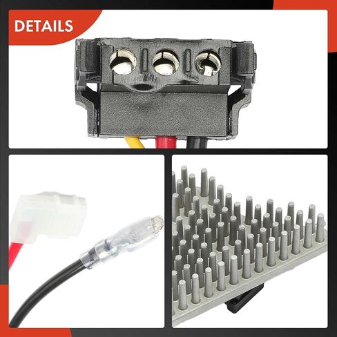 محرك منفاخ ومقاوم لسخان HVAC A-Premium متوافق مع مركبات مرسيدس بنز - 300CE 300D 300E 300TD 300TE 400E 500E E300 E320 E420 E500 - الجانب الأمامي in Saudi Arabia
