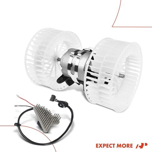 محرك منفاخ ومقاوم لسخان HVAC A-Premium متوافق مع مركبات مرسيدس بنز - 300CE 300D 300E 300TD 300TE 400E 500E E300 E320 E420 E500 - الجانب الأمامي in Saudi Arabia
