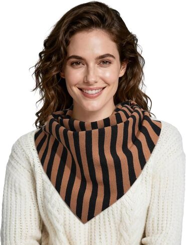 Knit Triangle Scarf for Women Y2k Head Scarf Warm Crochet Hair Bandana Winter Triangle Shawl in Saudi Arabia