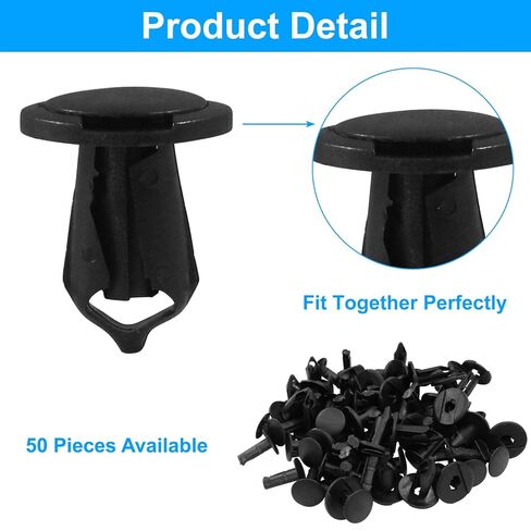 5/16 Inch Front Bumper Clips Black ATV Retainer Clips, 8mm Push pin Clips for Honda Suzuki Kawasaki Polaris (50 Pcs) in Kuwait