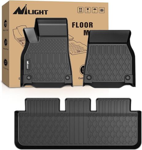 Nilight TPE Floor Mats for Tesla Model X 7 Seater 2022 2023 2024 2025 All Weather Custom Fit Heavy Duty Floor Liners in Saudi Arabia