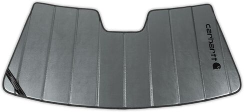 واقي شمسي مخصص للزجاج الأمامي من Covercraft Carhartt UVS100 لـ 2021-2025 Ford F-150، 2022-2025 F-150 Lightning Pro/XLT - Gravel in Kuwait