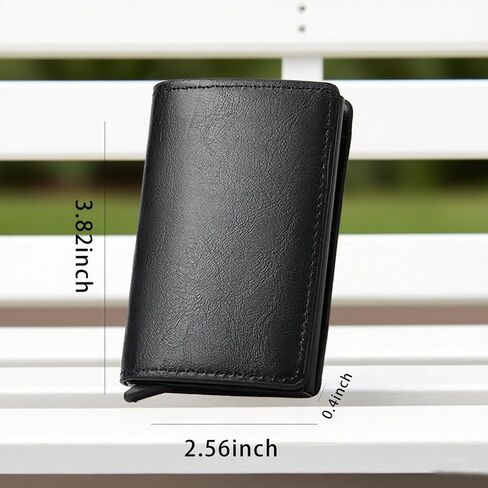 Credit Card Holder Wallet, RFID Blocking Business Card Holder(Sliver,9.7x6.5x1.8cm) in Saudi Arabia