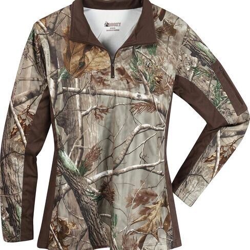 ROCKY Women's SilentHunter 1/4 Zip Camo Shirt in Saudi Arabia