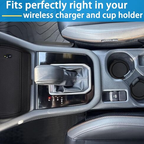 Center Console Liner Fits Subaru Forester Accessories 2025, Cup Holder Mat, Charging Anti-Slip pad, Silicone Protective Interior, Dust-Free Trim, Custom Rubber Decoration Insert (3pcs, Blue) in Kuwait