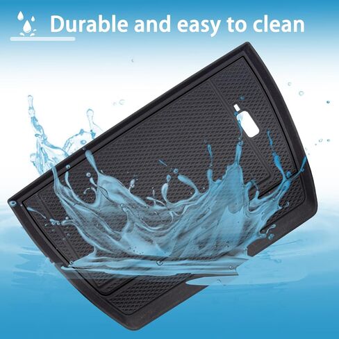 Center Console Liner Fits Subaru Forester Accessories 2025, Cup Holder Mat, Charging Anti-Slip pad, Silicone Protective Interior, Dust-Free Trim, Custom Rubber Decoration Insert (3pcs, Blue) in Kuwait