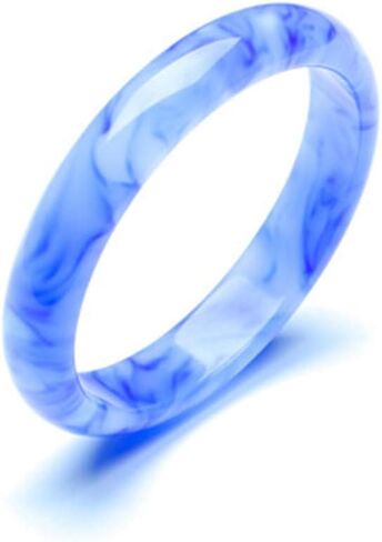 Beautiful Natural Hetian Jade Bracelet - Floating Flower Bangle, Blue and White Auspicious Female Design - Gift in Saudi Arabia
