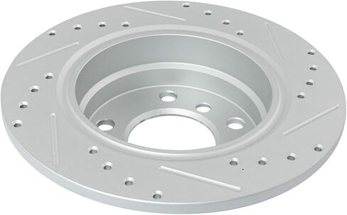 TRQ Rear Performance Brake Rotor Drilled Slotted Pair Set for 1993-1998 318i / 1993-1997 318iS / 1998-1999 323i / 1998-1999 323iS / 1992-1995 325i / 1992-1995 325is / 1996-1998 328i / 1996-1999 328iS in Saudi Arabia