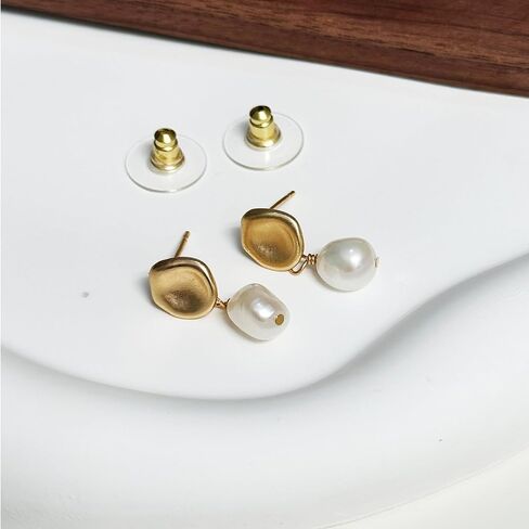 Freshwater Pearl Earrings for Women Baroque,Retro,Trendy Eardrop,Jewelry Gift in Saudi Arabia