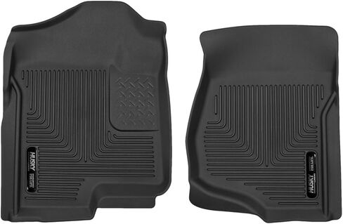 Husky Liners X-act Contour Floor Mats | Fits 2009-2014 Ford F-150 All Cabs w/Out Manual Shifter | Center Hump, 1-pc Black - 53351 in Saudi Arabia