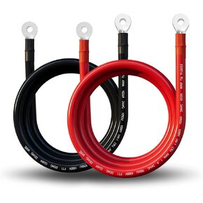 7AWG Battery Cable 20 INCH 7 Gauge Pure Copper Battery Inverter Cables in Kuwait